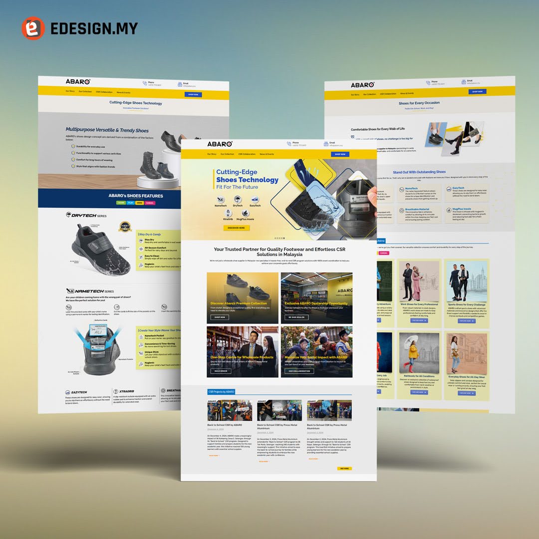 website design for school shoes brand website design for school shoes brand